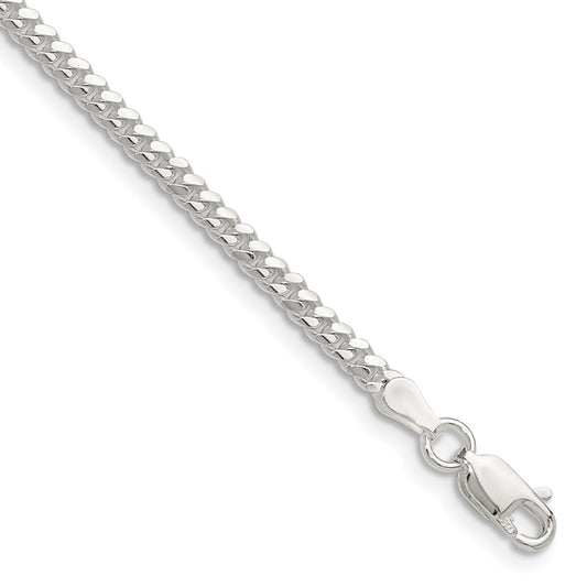 Buy Stylish 2.9mm Polished Domed Curb Chain in Sterling Silver - Luxury Value!