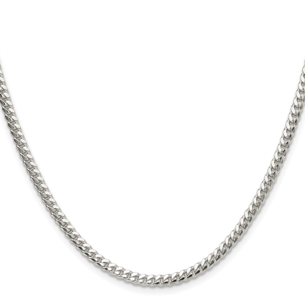 Buy Stylish 3.4mm Polished Sterling Silver Domed Curb Chain - Luxury Value