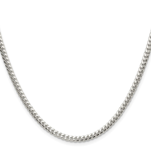 Buy Stylish 3.4mm Polished Sterling Silver Domed Curb Chain - Luxury Value