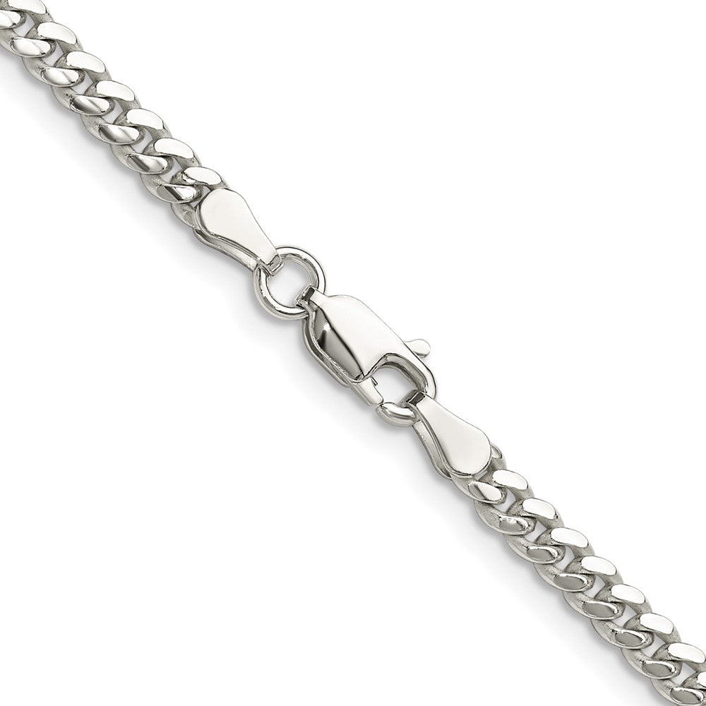Buy Stylish 3.4mm Polished Sterling Silver Domed Curb Chain - Affordable Price