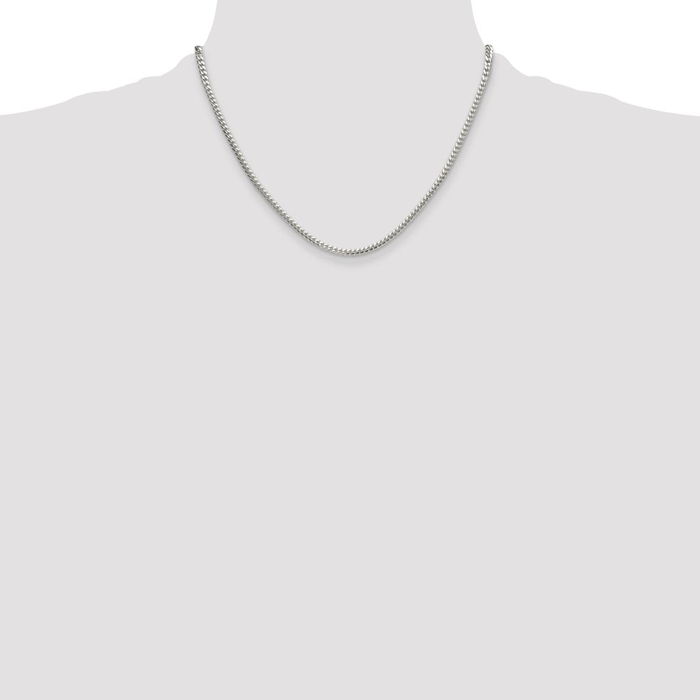 Buy Stylish 3.4mm Polished Sterling Silver Domed Curb Chain - Luxury Value