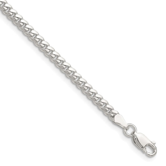 Buy Exclusive 3.4mm Polished Sterling Silver Domed Curb Chain | Stylish Value