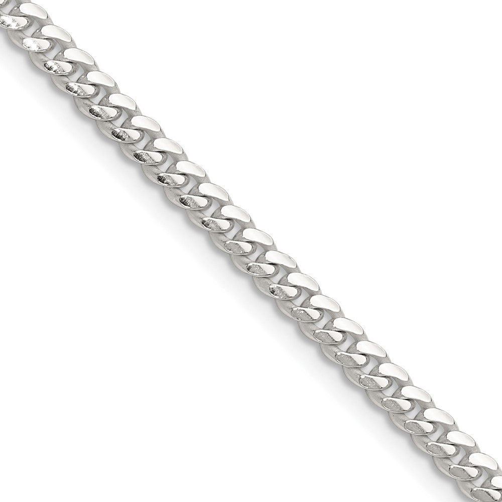 Buy Stylish 3.4mm Polished Sterling Silver Domed Curb Chain - Luxury Value