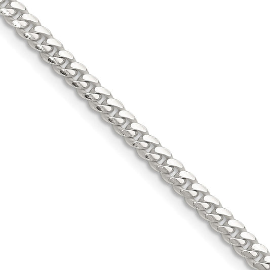 Buy Stylish 3.4mm Polished Sterling Silver Domed Curb Chain - Affordable Price