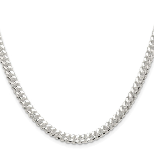 Buy Stylish 5.7mm Polished Sterling Silver Domed Curb Chain - Affordable Luxury