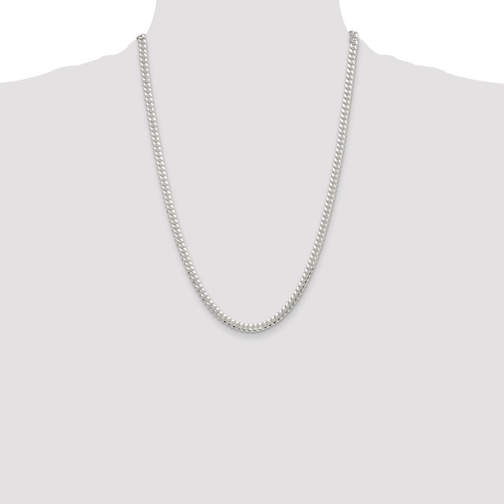 High-Quality Polished 5.7mm Sterling Silver Curb Chain | Stylish & Affordable Design