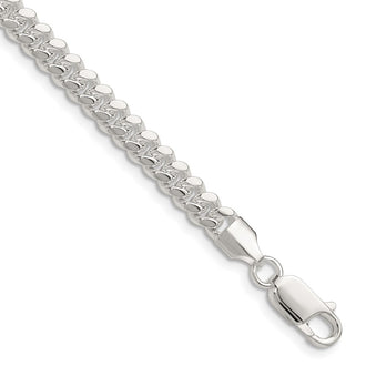 Buy Stylish 5.7mm Polished Sterling Silver Domed Curb Chain - Luxury Quality