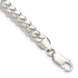 High-Quality 6.4mm Sterling Silver Domed Curb Chain - Stylish & Affordable-2