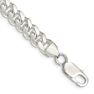Buy Stylish Polished Domed Curb Chain in 7.8mm Sterling Silver - Luxury Value