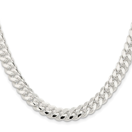 Buy Stylish 9mm Polished Sterling Silver Domed Curb Chain - Luxury Value