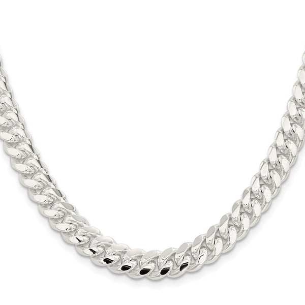 9mm Sterling Silver Domed Curb Chain - Style GR1-1031825