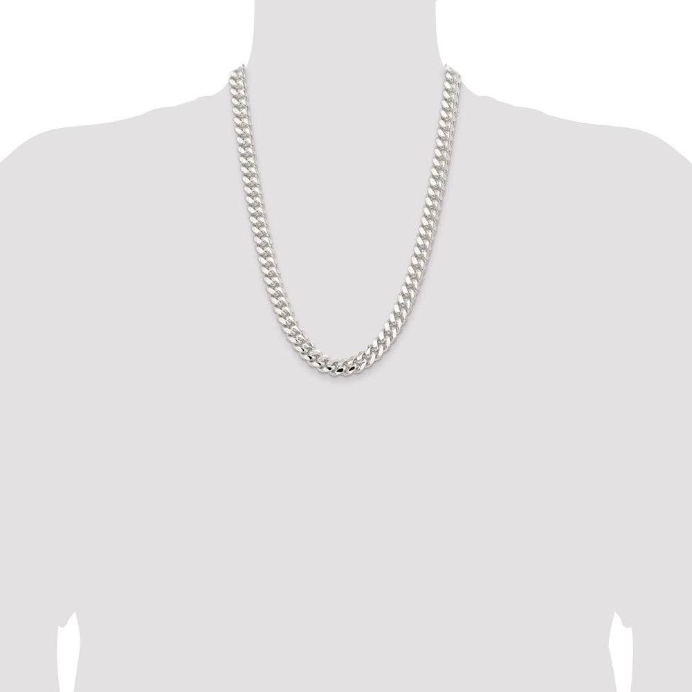 Buy Stylish 10.7mm Polished Sterling Silver Domed Curb Chain - Affordable Luxury