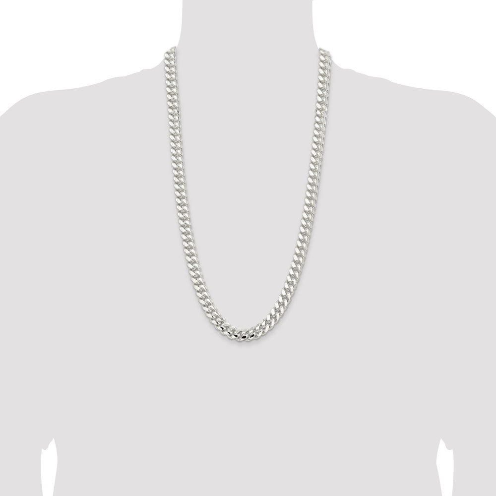 Buy Stylish 10.7mm Polished Sterling Silver Domed Curb Chain - Luxury Value!