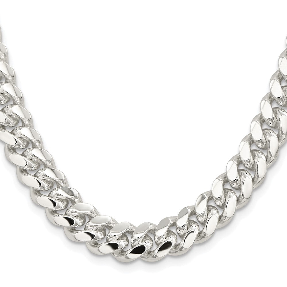 Buy Stylish 10.7mm Polished Domed Curb Chain in 925 Sterling Silver, Luxury Look!