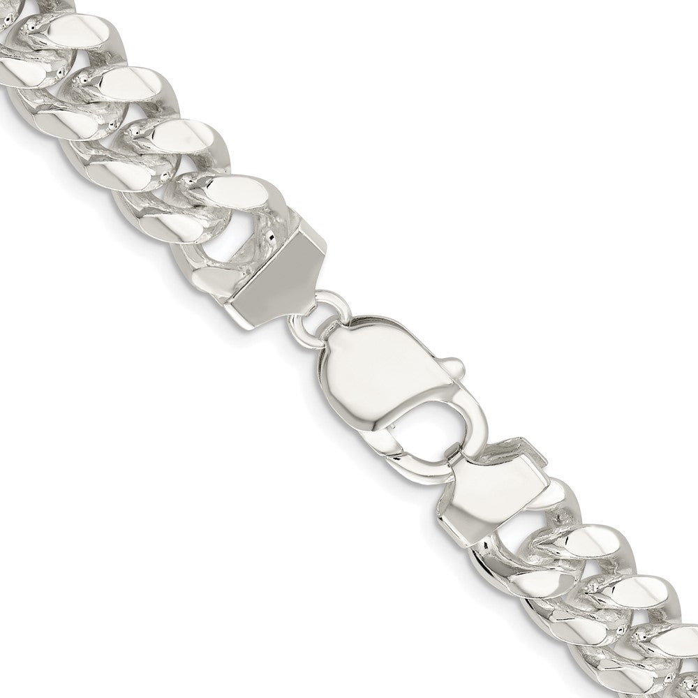 Buy Stylish 10.7mm Polished Domed Curb Chain in 925 Sterling Silver, Luxury Look!
