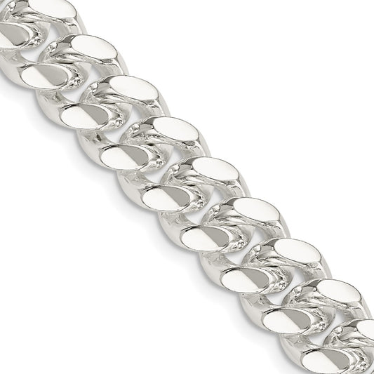Buy Stylish 10.7mm Polished Sterling Silver Domed Curb Chain - Luxury Value!