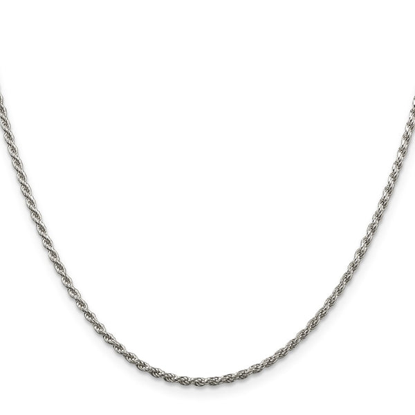 1.85mm Diamond-Cut Rope Chain in Sterling Silver