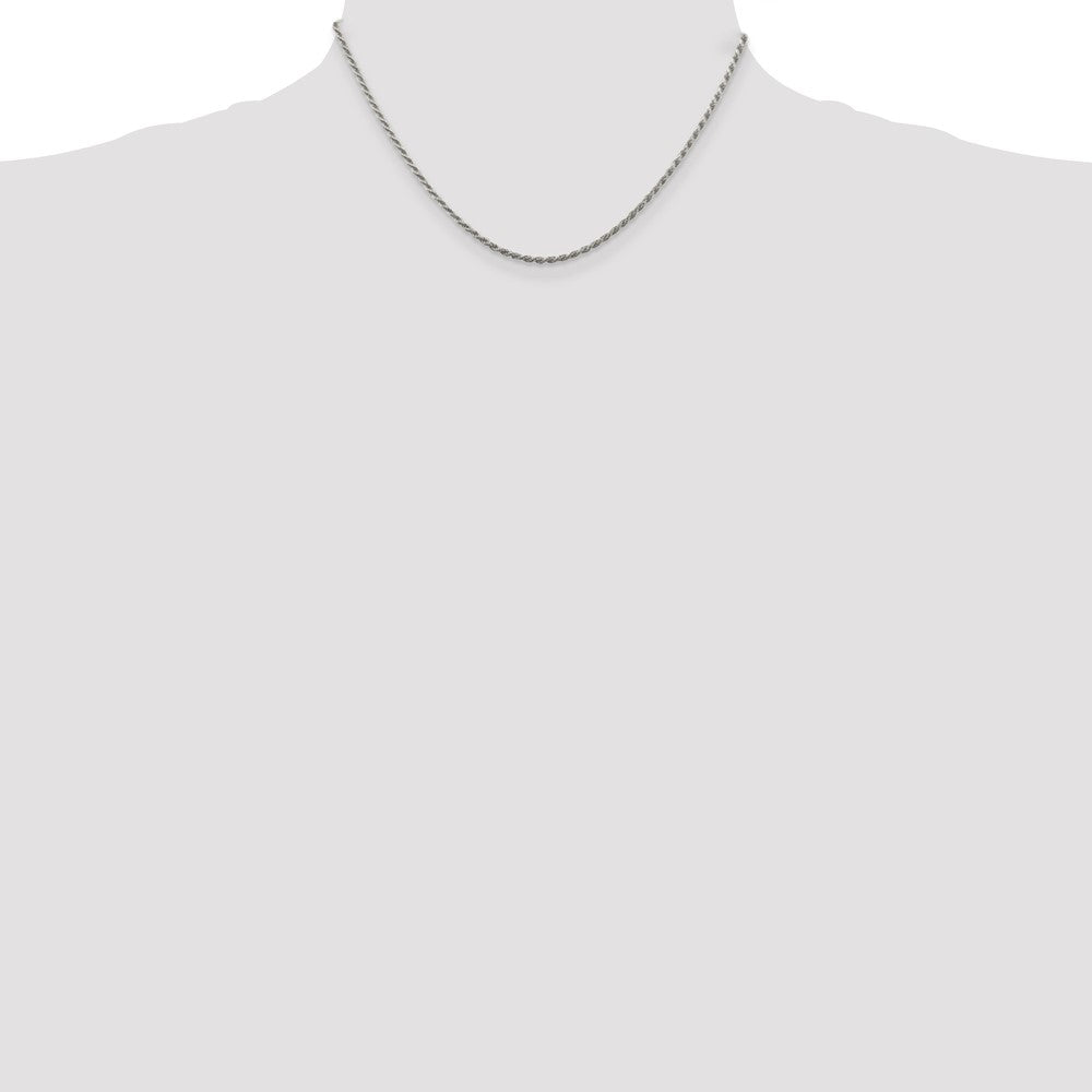 Buy Stylish 1.85mm Diamond-Cut Rope Chain in 925 Sterling Silver - Luxury Value