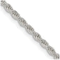Buy Stylish 2.25mm Diamond-Cut Rope Chain in Sterling Silver - Luxury Value!-5
