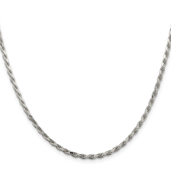 2.5mm Diamond-Cut Rope Chain in Sterling Silver - Style GR1-1033730