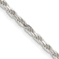 Buy 2.5mm Diamond-Cut Rope Chain in Sterling Silver | Stylish & Affordable!-3