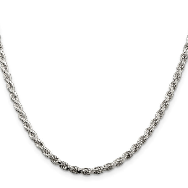 3.2mm Diamond-Cut Rope Chain in Sterling Silver - Style GR1-1033625