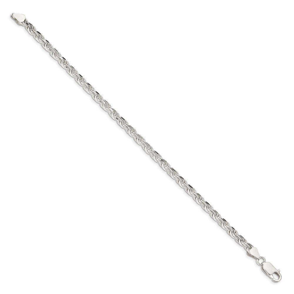 Buy Stylish Diamond-Cut Rope Chain - 4.25mm Sterling Silver, Luxury Look