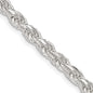 Exclusive 4.6mm Diamond-Cut Rope Chain in Sterling Silver - Stylish Value!-5