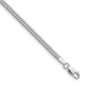 Buy Stylish 3.0mm Rhodium-Plated Sterling Silver Double Diamond-Cut Chain-2