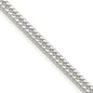 High-Quality Polished Sterling Silver 3.9mm Double Diamond-Cut Curb Chain - Stylish Value-2