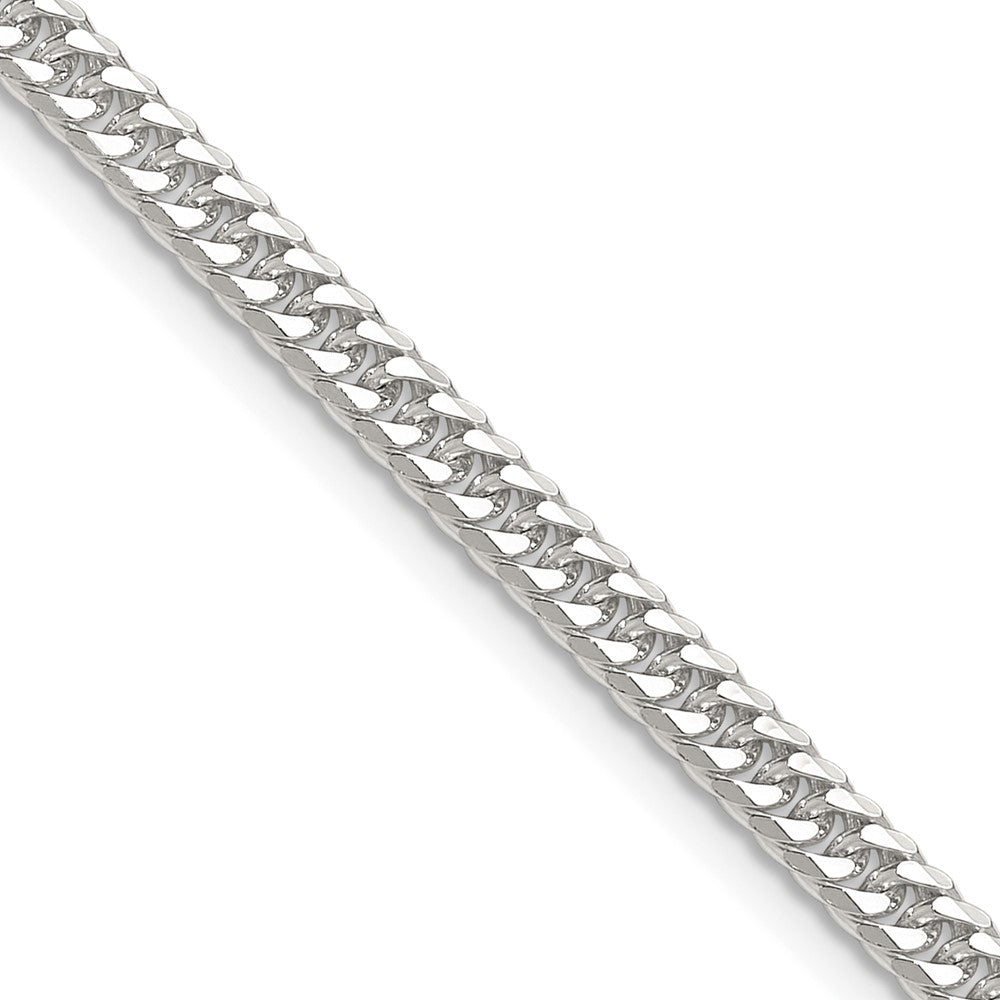 Exclusive 3.9mm Polished Sterling Silver Double Diamond-Cut Chain - Affordable Luxury