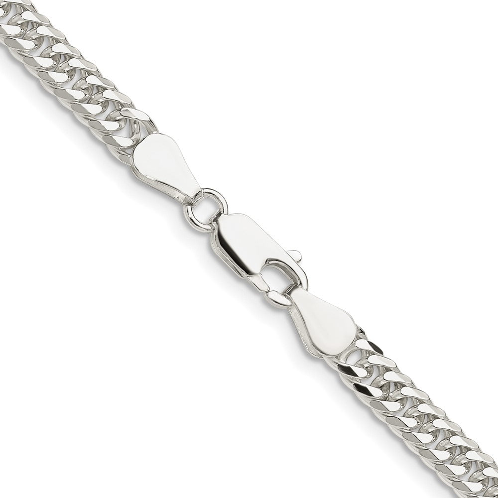 Buy Exclusive 4.8mm Polished Sterling Silver Double Diamond-Cut Curb Chain