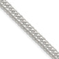 Buy Stylish 5.7mm Polished Sterling Silver Double Diamond-Cut Curb Chain-6