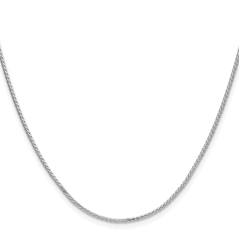 High-Quality Rhodium-Plated Sterling Silver 1.3mm Double Spiga Chain - Stylish Value