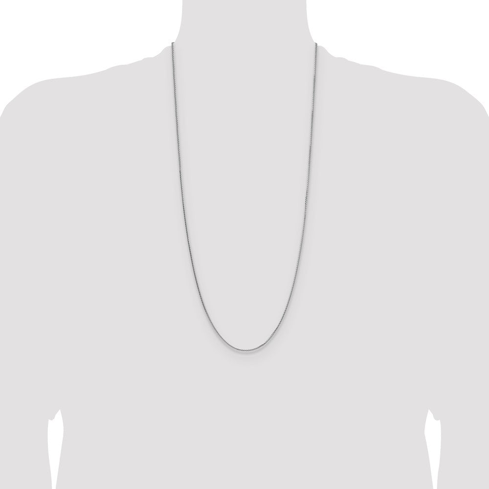 Buy Stylish Rhodium-Plated Sterling Silver 1.45mm 8-Sided Chain - Luxury Value!