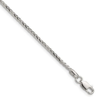 Buy Stylish Sterling Silver 2.0mm Double Spiga Chain - High-Quality 8-Sided Design