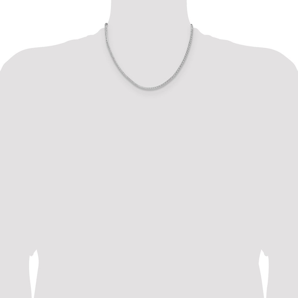 Buy Stylish 2.5mm Double Spiga Chain in Sterling Silver - Luxury Jewelry!