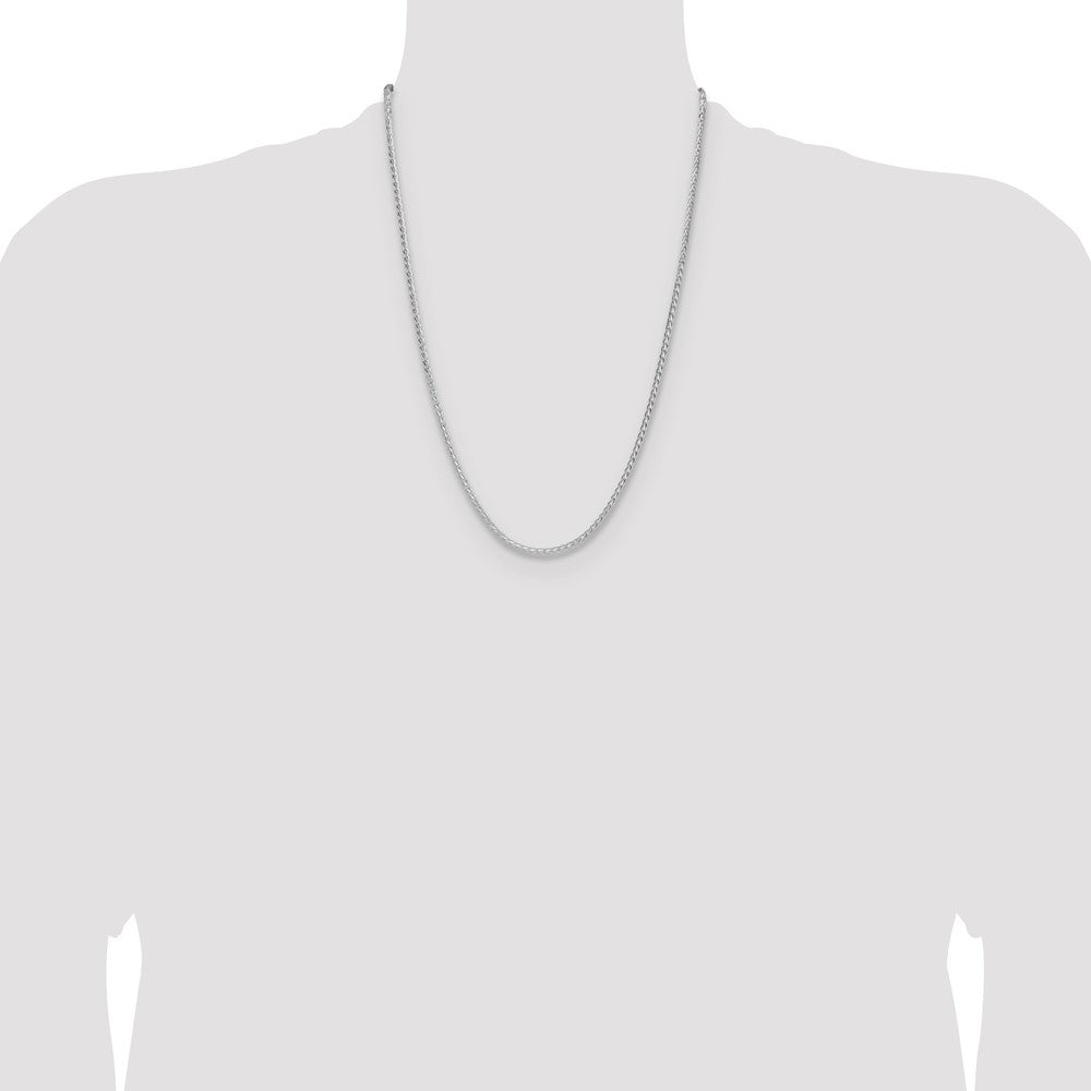 Buy Stylish 2.5mm Double Spiga Chain in Sterling Silver - Luxury Quality