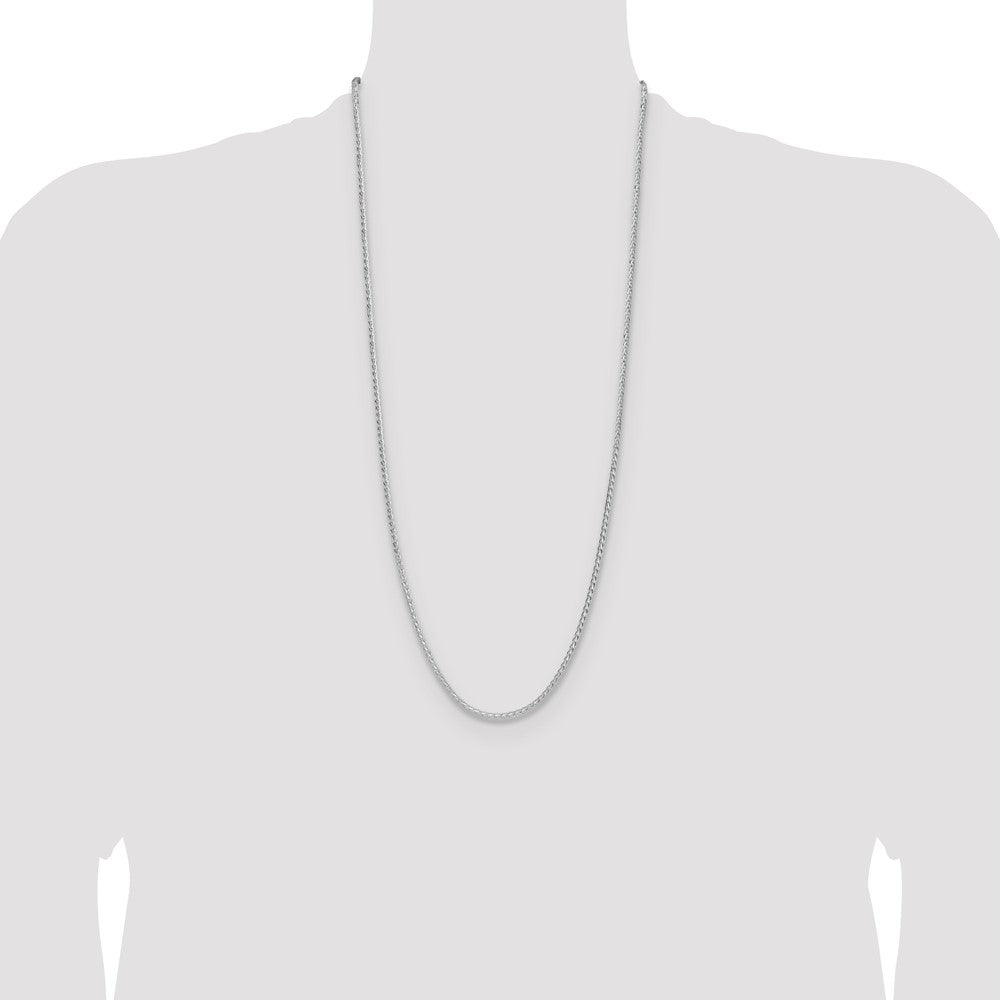Designer 2.5mm Sterling Silver Double Spiga Chain - Stylish & Affordable