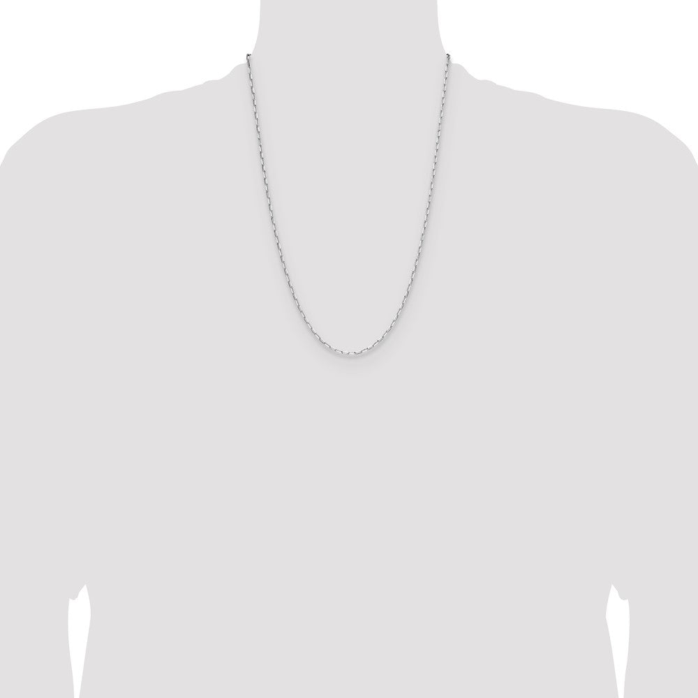Exclusive Rhodium-Plated Sterling Silver 2.15mm Forzantine Chain - Stylish Value!