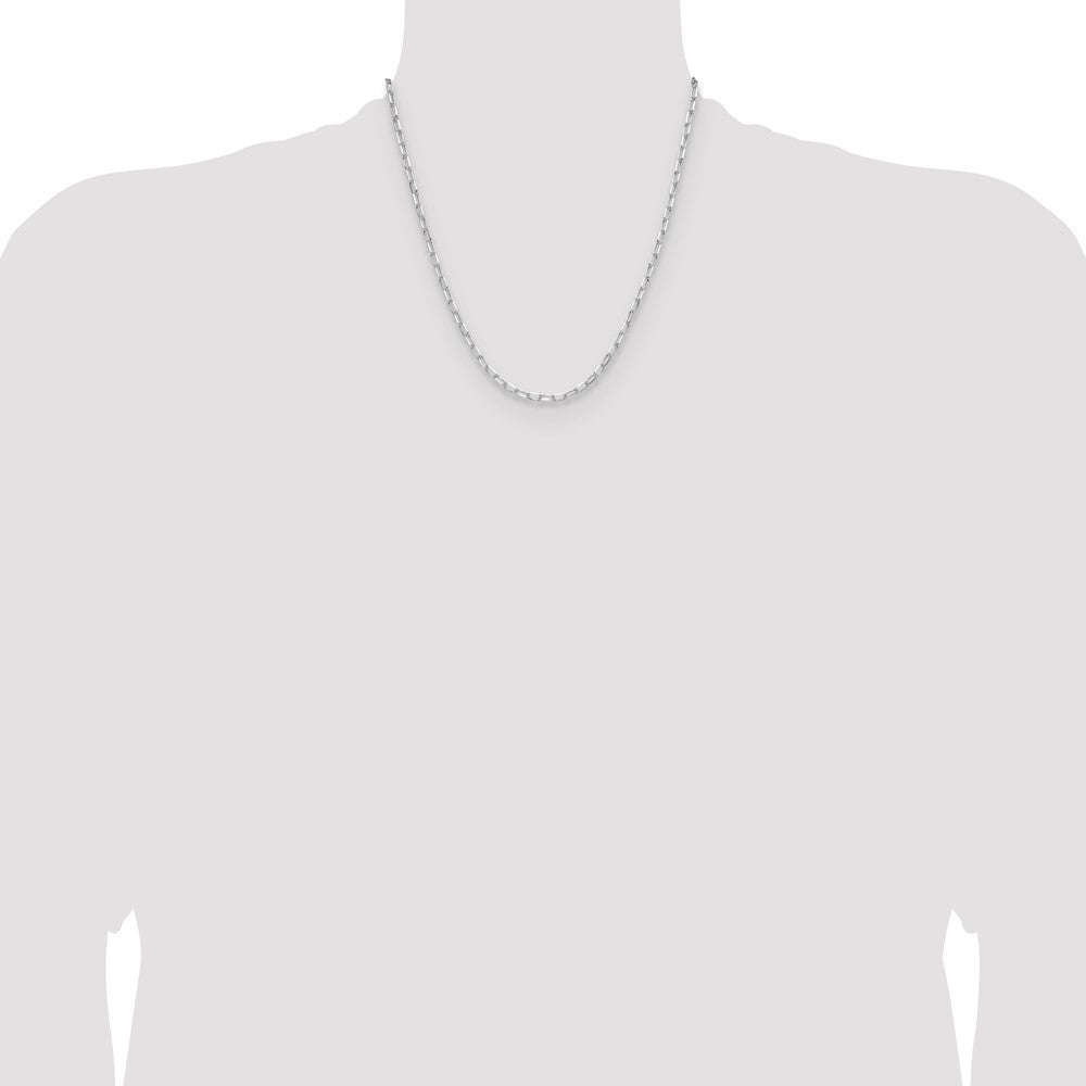 High-Quality Rhodium-Plated Sterling Silver 3.15mm Forzantine Chain - Stylish Value!