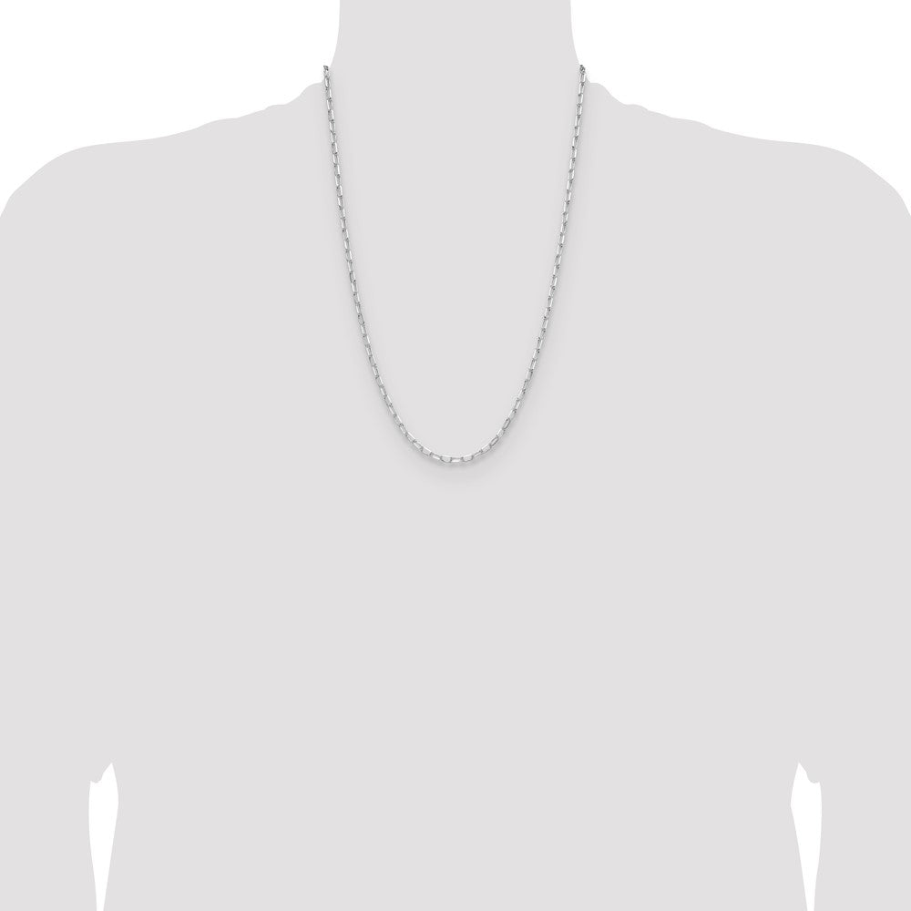 Buy Stylish Rhodium-Plated Sterling Silver 3.15mm Double Forzantine Necklace