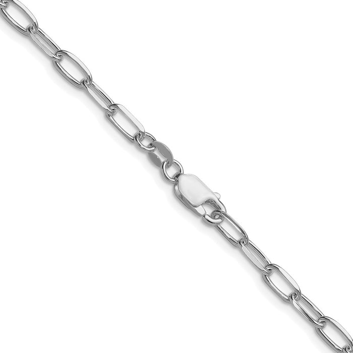 Exclusive Rhodium-Plated Sterling Silver 3.85mm Double Curb Chain - Stylish Value!-3