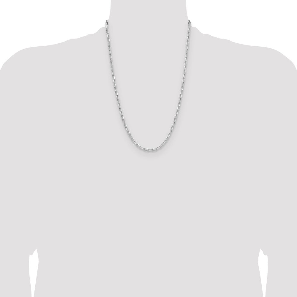 High-Quality Rhodium-Plated Sterling Silver 3.85mm Double-Cable Chain - Stylish Value