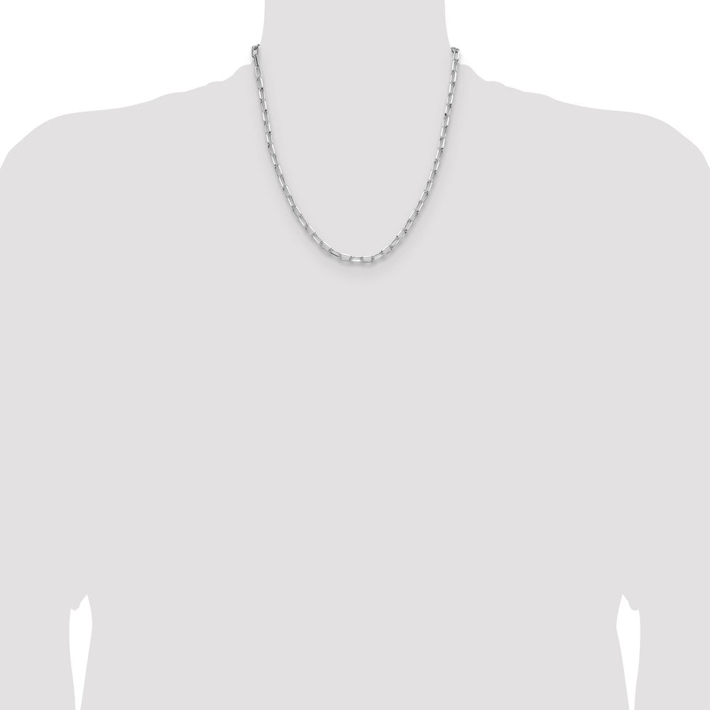 Buy Stylish 4.65mm Rhodium-Plated Sterling Silver Forzantine Chain - Affordable Elegance
