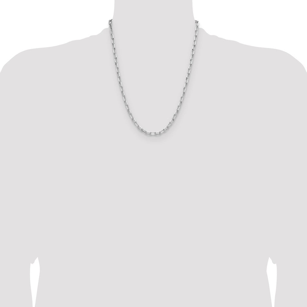 Buy Stylish Rhodium-Plated Sterling Silver 4.65mm Double-Cable Chain - Luxury Look!