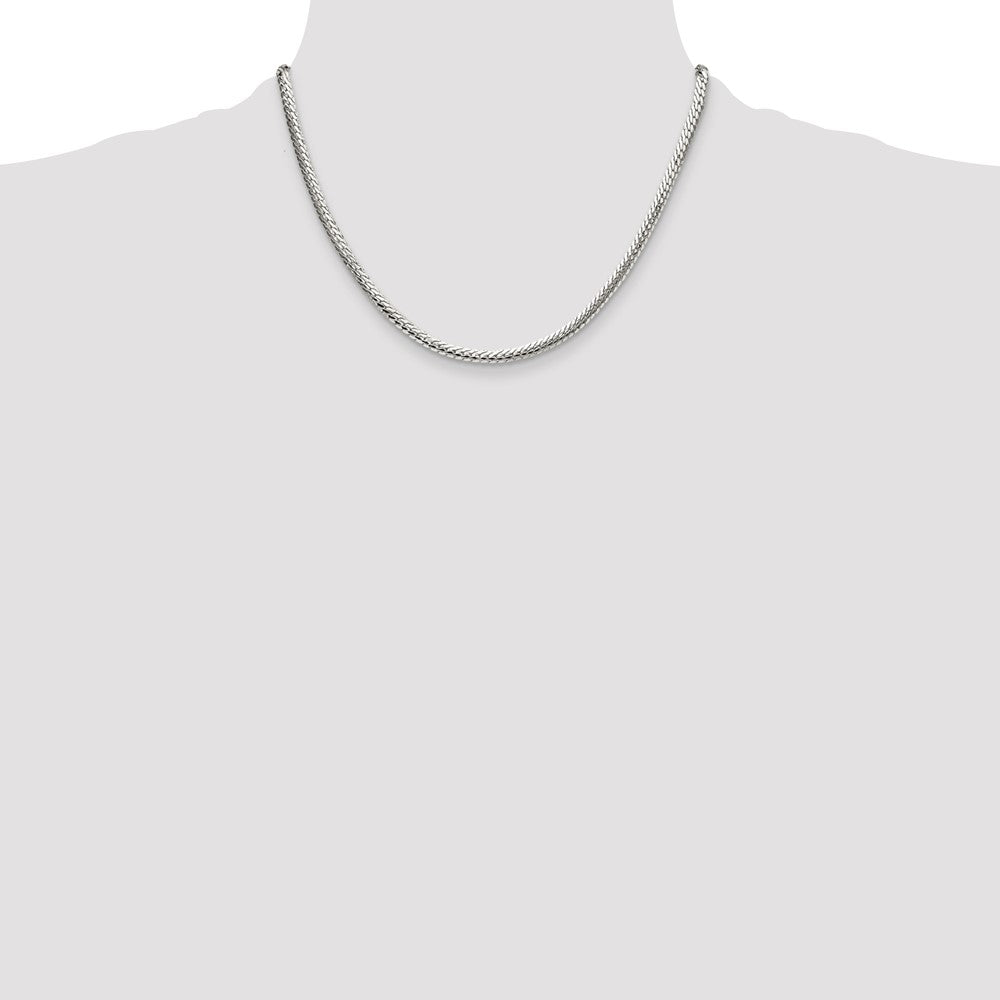 Buy Stylish Polished Sterling Silver 4.1mm Chain - Affordable Luxury Jewelry!