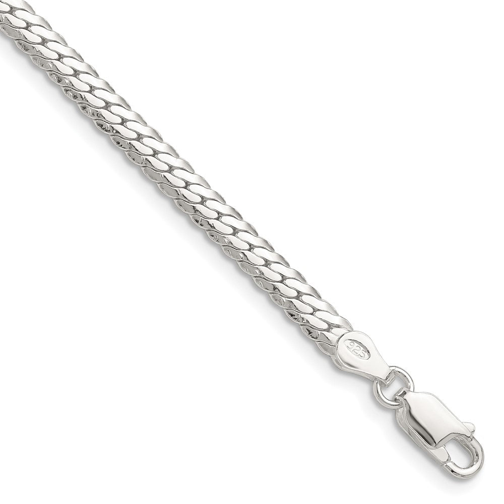 High-Quality Polished Sterling Silver 4.1mm Double Oval Chain | Stylish Value