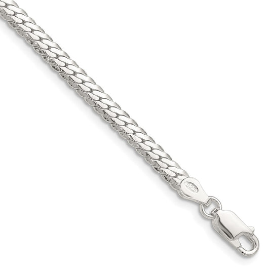 High-Quality Polished Sterling Silver 4.1mm Double Oval Chain | Stylish Value