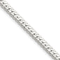 High-Quality Polished Sterling Silver 5.1mm Double Oval Flat Chain - Stylish Value-5